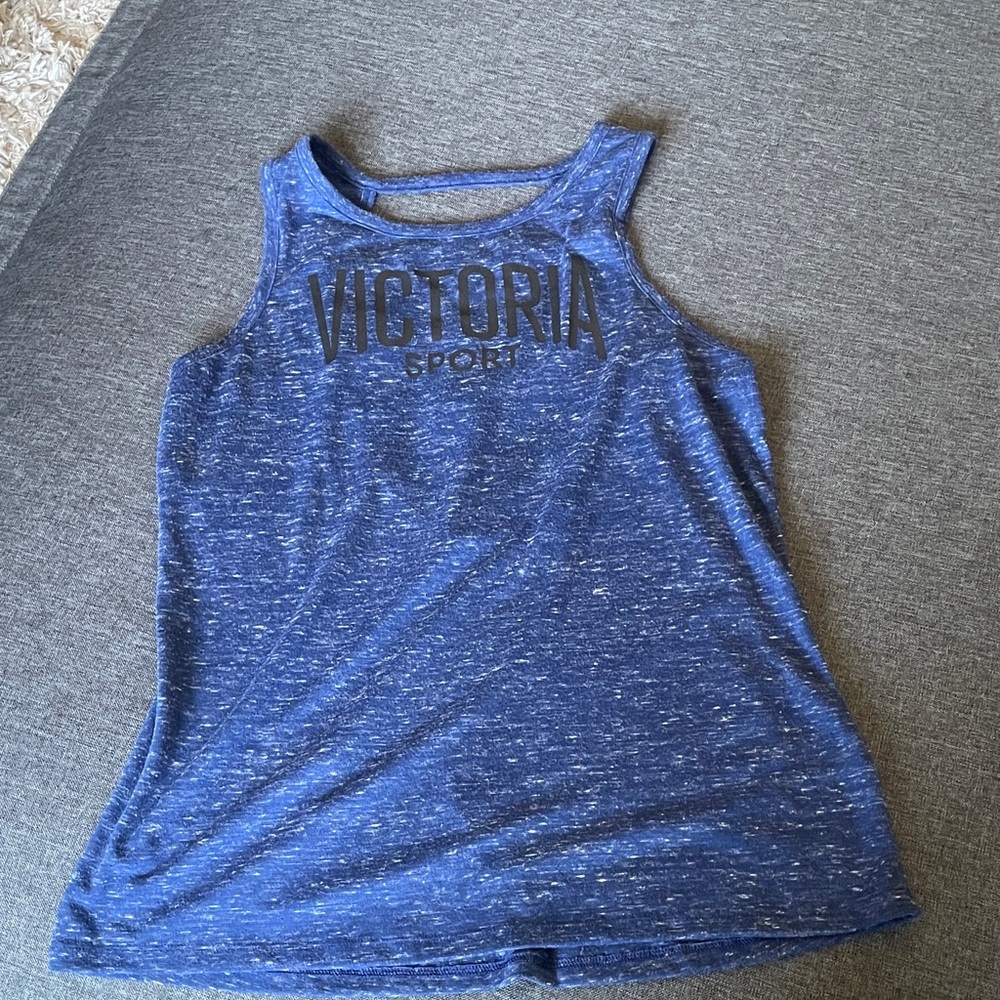 Size Med Victoria’s Secret Sport Blue Tank Top